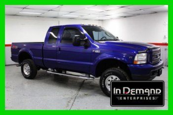 03 f350 f250 xlt fx4 offroad v10 extended cab 4x4 4wd auto mint clean carfax