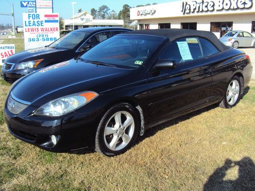 Toyota camry solara sle convertible coupe in black automatic