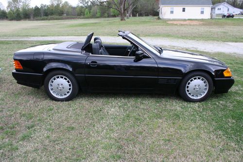 1990 mercedes benz 300sl convertible black 3 ltr inline six cyl