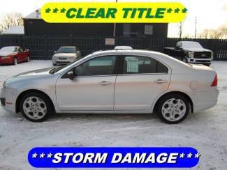 2011 ford fusion se rebuildable water damage clear title