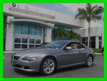 08 certified space gray 650-i 4.8l v8 ci cic convertible *navigation *low miles