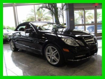 12 certified obsidian black e-350 convertible *navigation *camera *low miles