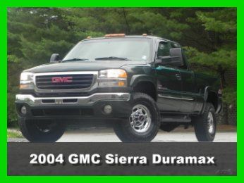 2004 gmc sierra 2500hd sle 4x4 extended cab short bed 6.6l lly dmax no reserve