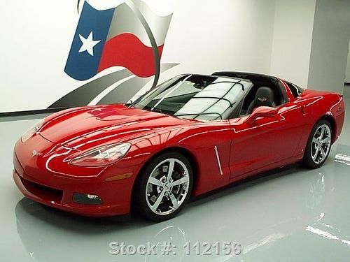 2009 chevy corvette 3lt 6spd z51 2-tone leather hud 42k texas direct auto