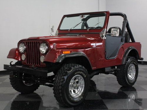 Jeep cj5 with the 304 v8, runs and drives great, very clean, has bikini soft top
