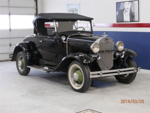 Vintage 1930 model a ford roadster rumble seat convertible