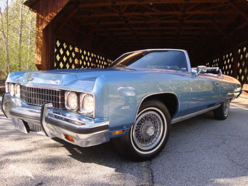 1973 caprice classic convertible gm factory condition