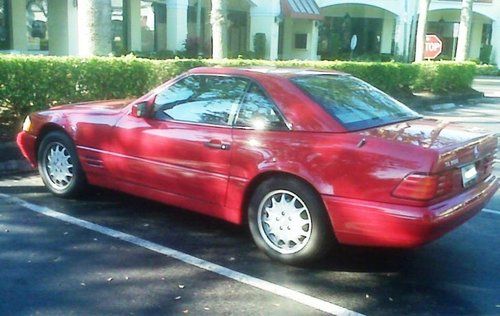 1997 mercedes-benz sl500 * 5.0l v8 *  imperial red / parchment cream leather
