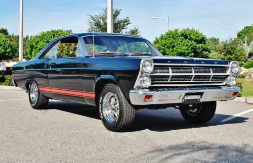 Over the top 1967 ford fairlane 500 xl black red bucket&#039;s console restored sweet