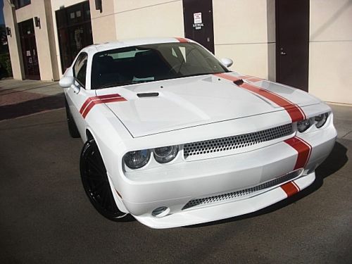 2014 dodge challenger 3.6 liter 22&#034; wheels tires white out look stripes wing 14