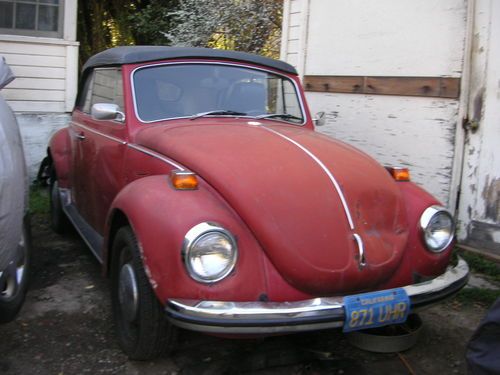 1971 vw ... super beetle ...covertible...project car...