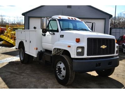 C6500 stahl utility body cat diesel allison automatic air brakes under cdl! call