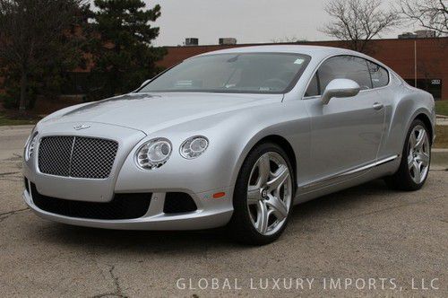 Continental gt coupe mulliner silver brown serviced  1-owner factory warranty