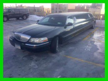2005 lincoln town car executive stretch limo 4.6l v8 16v sunroof leather dvd tv