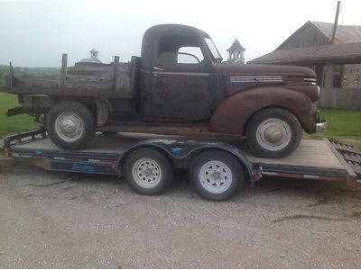 1946 chevy 1/2 ton short box pick up unmolested! numbers matching!