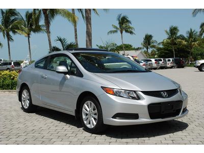2012 honda civic ex-l coupe warranty leather heated seats eco mode great mpg's