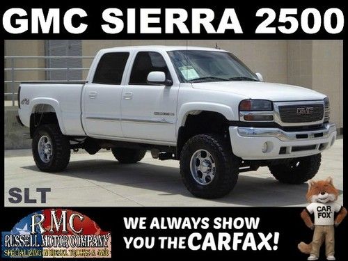 05 sierra 2500 4x4 slt crew leather heated seats short bed texas truck