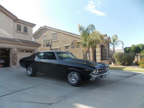1969 black chevelle  (1968, 1970, 1971, 1972) with ghost stripes