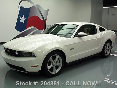 2012 ford mustang gt premium 5.0 6-spd htd leather 23k texas direct auto