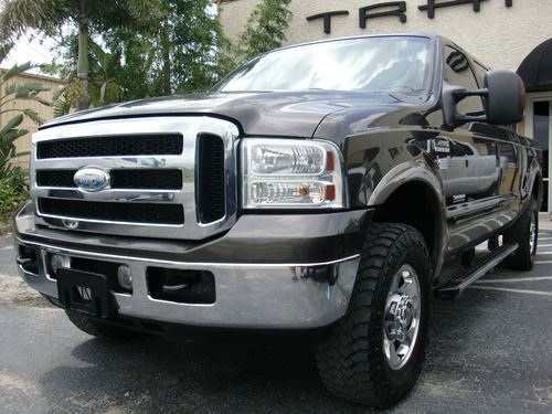 Low miles!! f250 crewcab lariat 4dr 4x4 turbo diesel automatic heated seats nice