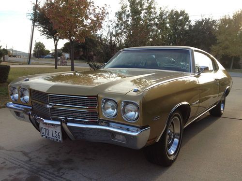 Champaign gold 70 chevelle, crate ls7,4l60e, with most options, very clean