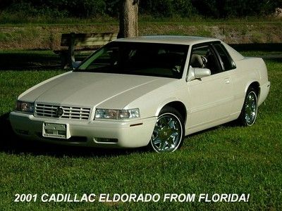2001 cadillac eldorado in pearl white from florida! 1 owner and like new no rust