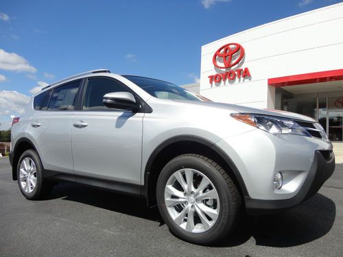 New 2013 rav4 limited awd sunroof rear view camera heated leather seats silver