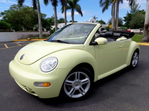 Florida 04 vw beetle gls convt 26,936 miles heated seats automatic 1.8l turbo !