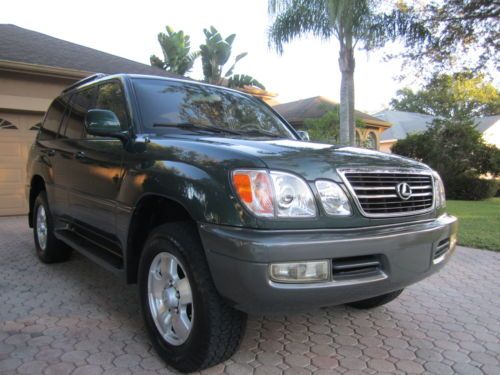 Lexus lx 470 4wd 4x4 luxury suv 3rd row seats leather fl owned immaculate mint!!
