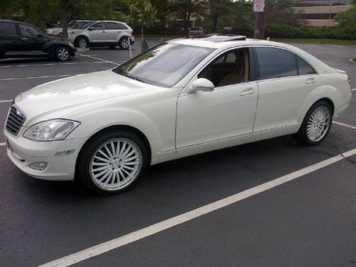 2007 mercedes-benz s550, white, 57,000 miles, 1 owner, like new