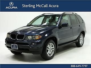 2005 bmw x5 awd suv leather panoramic roof heated seats cd shades loaded!