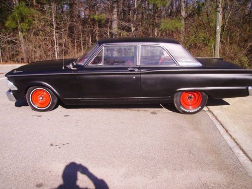 1962 ford fairlane 2 door 6 cylinder 3 speed new flat black paint nice interior