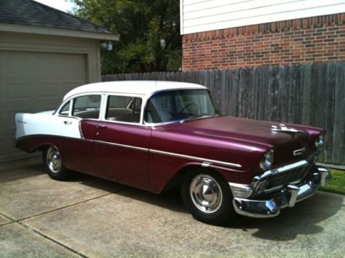 1956 chevy 210, 4 door sedan, 383, 700 r4, 9&#034;/373 gears, disc brakes and more