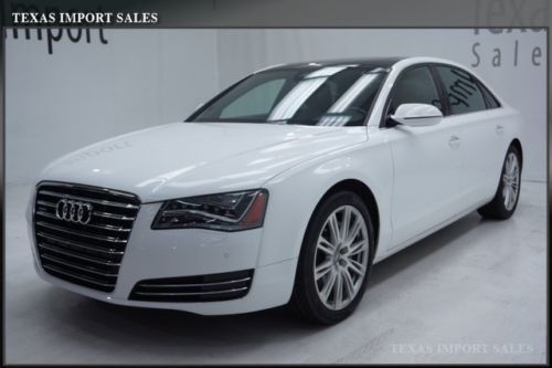 2013 a8l 3.0l v6,white/brown,panoramic roof,led,20-inch wheels,warranty