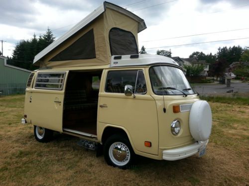 1978 westfalia campmobile deluxe pop top type 2 bay window buy it now 18,000