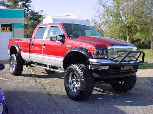 2002 ford f-350 super duty crew cab  4 x 4 lift kit - leather  - ready for play