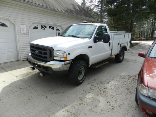 2003 ford f-350 super duty truck 4x4 with utility body and options