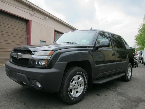 Chevrolet avalanche z71 2003 4x4 black repairable salvage scratch and dent