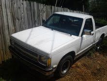 1992 chevy s-10, crate engine, white