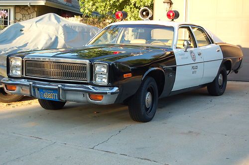 Rare 1977 mopar lapd plymouth police pursuit car tribute.