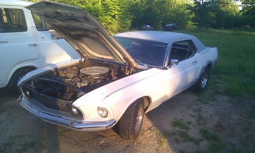 1969 69 mustang coupe 351w v8 ho engine automatic runs &amp; drives solid project