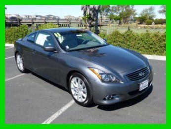 2011 g37 coupe navigation premium pkg warranty low miles one owner like new!