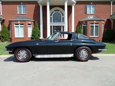 1963 corvette split window black 4-speed a/c 67 delivery financing delivery