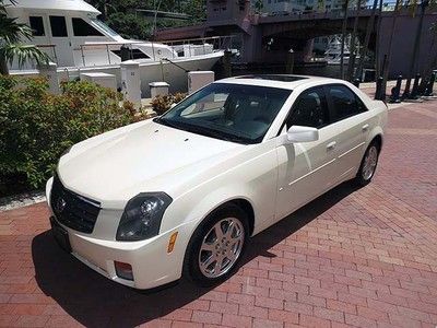 Beautiful 2003 cts, white diamond with luxury pkg, bose, moonroof, and more
