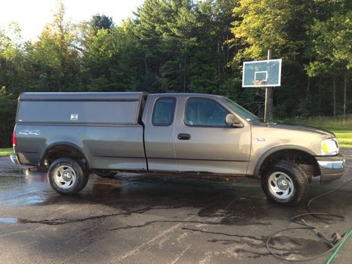 2002 ford f-150 xl work truck with custom contractor cap