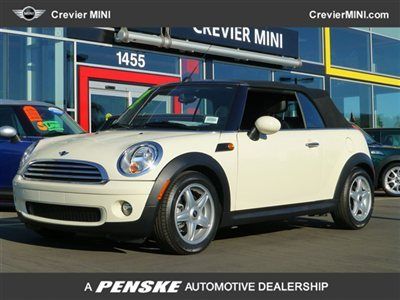 2009 mini cooper convertible pepper white only $17,580!!