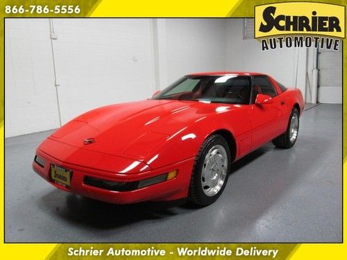 1995 chevy corvette coupe red 107k miles red leather