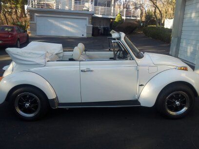 1977 vw super beetle &#034;triple white&#034; limited edition fuel injected cabriolet