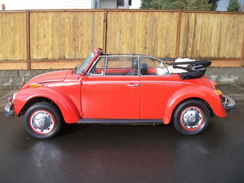 1977 volkswagen super beetle convertible one owner no reserve