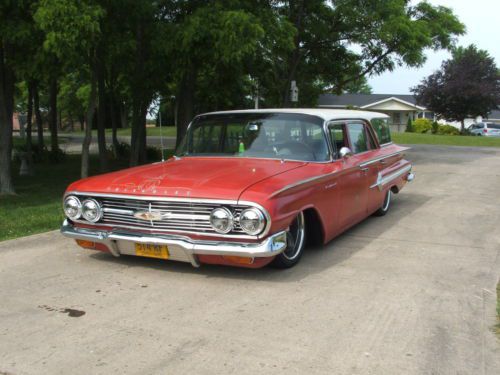 1960 chevy station wagon  parkwood pro touring hot rod impala resto mod
